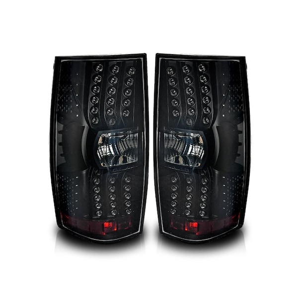 Winjet Led Tail Lights - Black / Smoke CTWJ-0066-BS - main